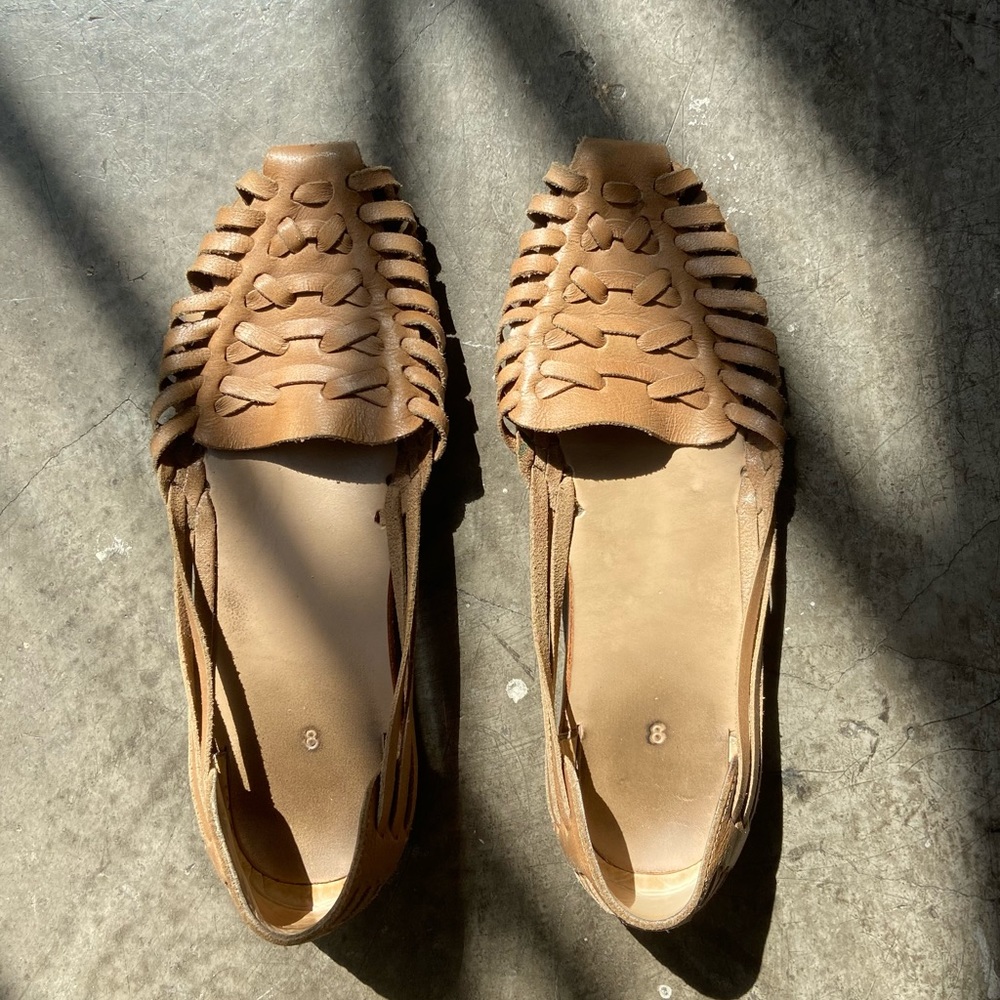Nisolo Women's Tan Leather Flats